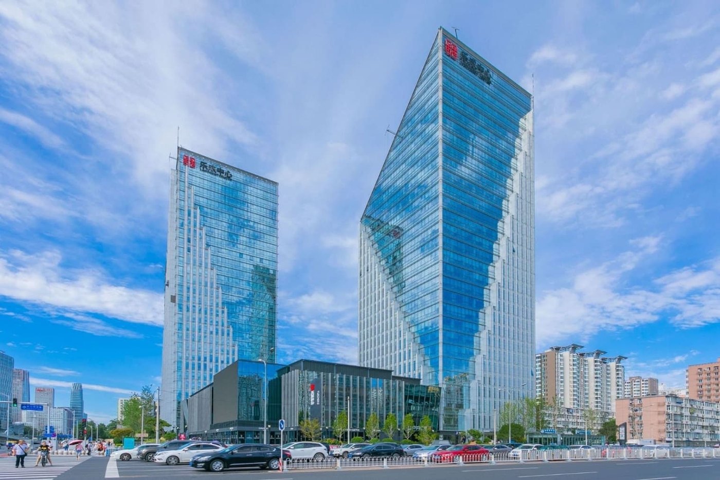 乐成中心双子楼全景